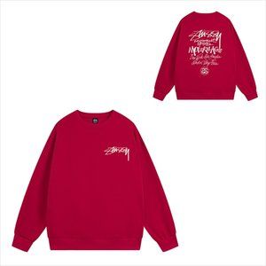 Stussy Sweatshirt World Tour Crew Sweat Red